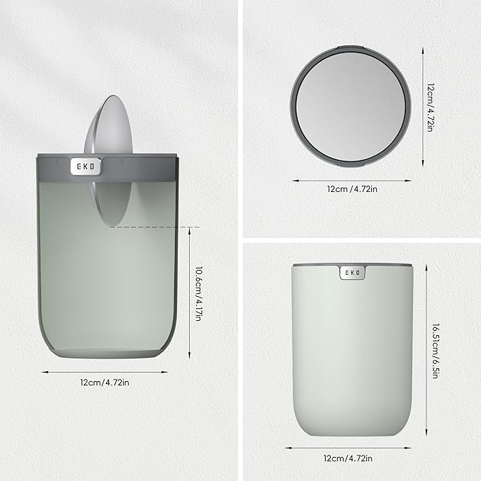 EKO Fandy 0.4 Gal/1.5L Mini Tabletop Trash Bin - Image 2