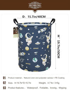 HUNRUNG Laundry Hamper, Large Canvas Fabric Lightweight Storage Basket Toy - Image 2