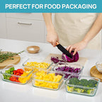 Vtopmart 5Pack 30oz Glass Storage Containers - Image 4