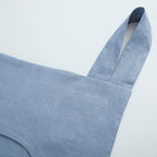 Amazhiyu 100% Linen Door Hanging Laundry Hamper Bag, 19x27 Inches, Steel Blue - Image 4
