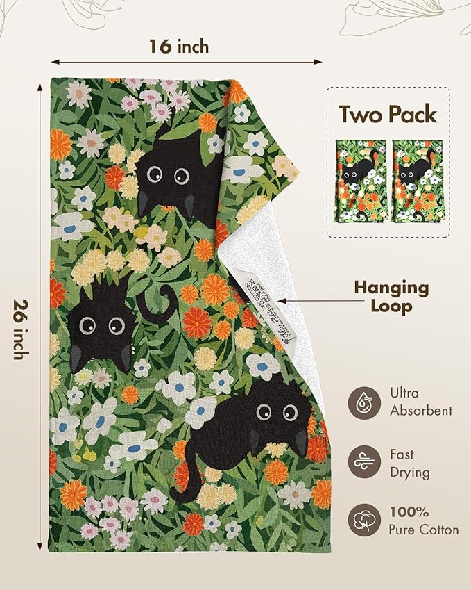 Cotton Kitchen Towels Set of 2 - Image 4