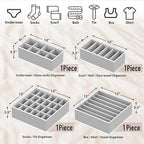 Simple Houseware 4-Pack Drawer Organizer Set - Image 2