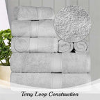 SUPERIOR Solid Egyptian Cotton Face Towel Set - Image 3