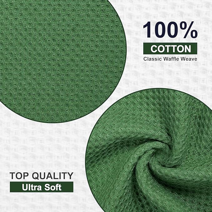Homaxy Kitchen Towels and Dishcloths Set, 12 x 12 and 13 x 28 Inches, Super - Image 6