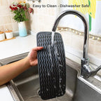 ZLR 2 Pcs Silicone Sponge Holder & Sink Caddy Tray - Image 4
