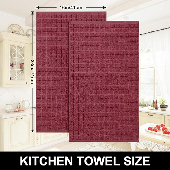 Homaxy Premium Cotton Kitchen Towels 16"x 28", Large Natural Ring Spun 390 GSM - Image 5