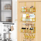 Over The Door Hooks Organizer, Coat Rack Over The Door Storage Hanger Towel Rack - Image 8