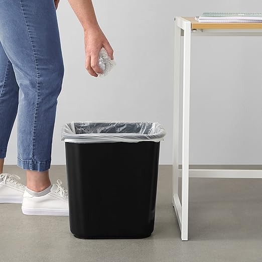 Amazon Basics Rectangular Commercial Office Wastebasket, 7 Gallon - Image 7
