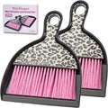 THINKLEARN 2PCS Mini Dustpan and Brush Set, Small Broom and Dustpan Set by THINKLEARN