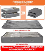 punemi Under Bed Storage Containers, 4 Pack Large Soft Foldable Storage Bags - Image 3