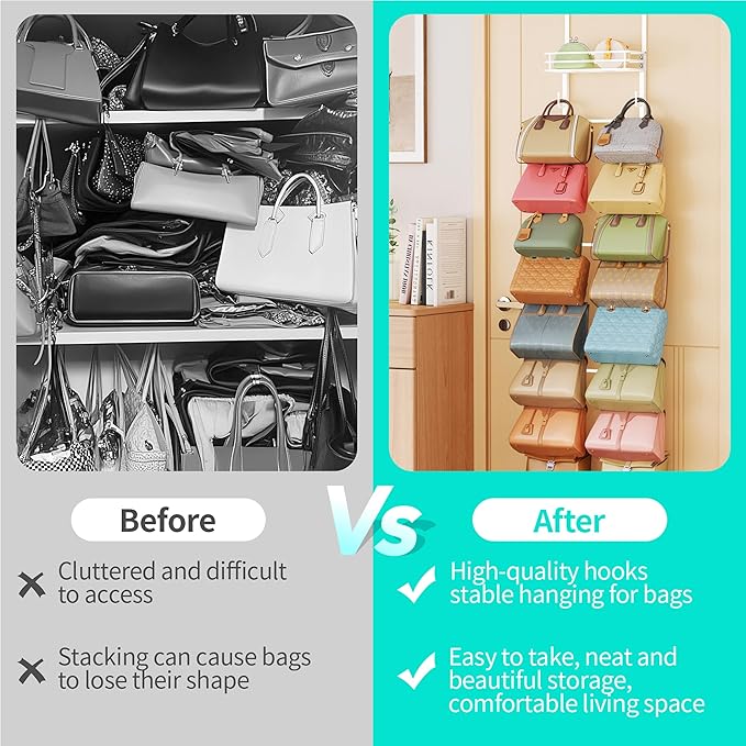 HapiRm Over The Door Purse Organizer - Image 5