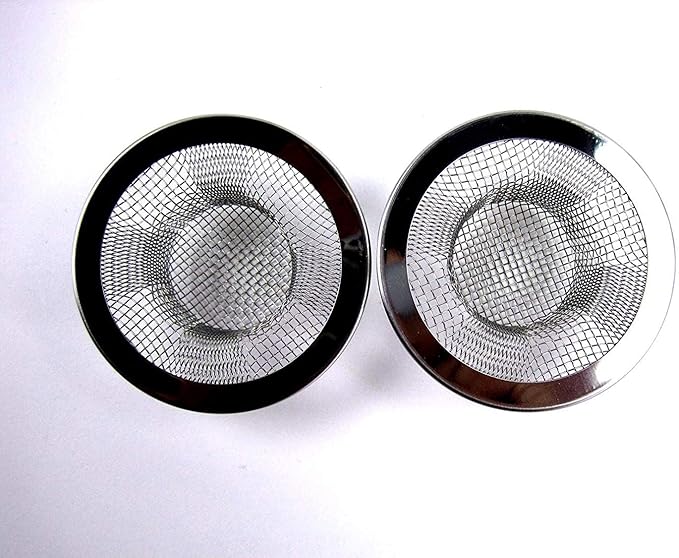2pcs Metal Sink Strainer Bathtub Drain Hole Hair Catcher Drain Hole Filter Trap - Image 3