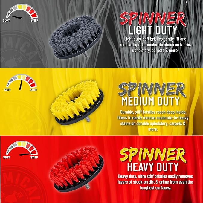 Chemical Guys ACC507 Medium Duty Spinner Multi-Surface Drill Brush Attachment - Image 5