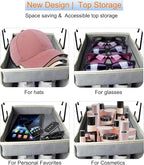 2 Pack Large-Sized Hanging Shoe Organizer 10-Shelf, Sturdy Hanging Closet - Image 3