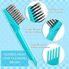 Boao 2 Pieces Hair Brush Cleaning Tool Comb Cleaner Brush Mini Comb Cleaning - Image 5