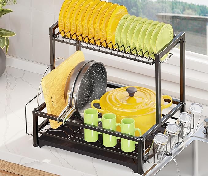 Simple Trending Dish Drying Rack, 2-Tier Dish Rack - Image 2