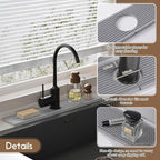 Faucet Mat for Kitchen Sink, Diatomite Quick Drying Tray, Long 23.6'' Kitchen - Image 4