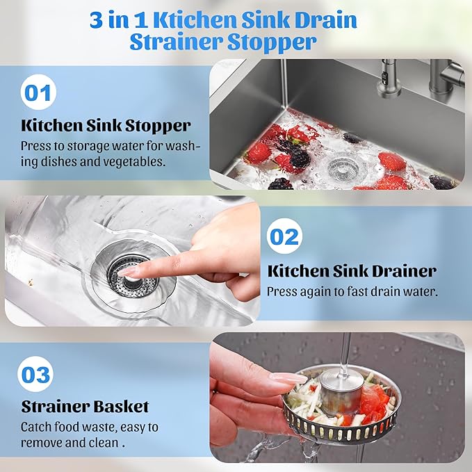 NinjaTiger Kitchen Sink Drain Strainer - Image 2