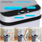 3Pack Bathroom Small Trash Can - Image 4