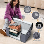 Fab totes Storage Bags, Clothes Blanket Storage Bins Foldable Closet Organizers - Image 4