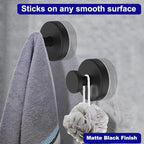 Suction Cup Hooks for Shower, Removable Towel Hooks for Bathroom Window Glass - Image 7