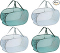 4PCS Mesh Laundry Hamper, Collapsible Laundry Baskets, 75L Large Foldable Dirty by Hotipine