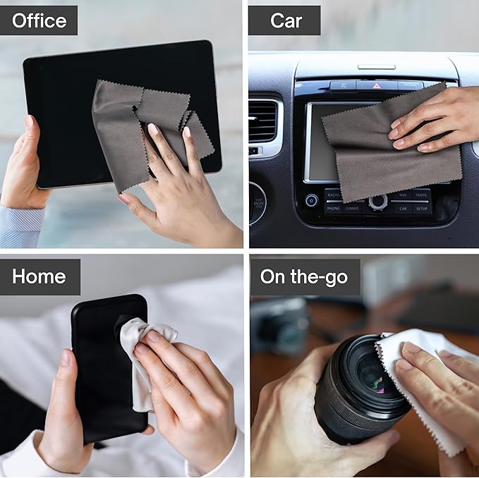 30 Pack Japanese-Style Premium Microfiber Glasses Cleaning Cloth Streak & - Image 6