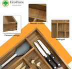 Luxury Acacia Kitchen Drawer Organizer - Image 3