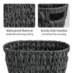 GRANNY SAYS Wicker Waste Basket, Waterproof Bathroom Trash Can, Decorative Boho - Image 5