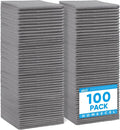 HOMEXCEL Grey Microfiber Cleaning Cloth 100 Pack, Microfiber Towel by HOMEXCEL