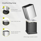 EKO Laguna 2.6 Gallon/10L Open Top Trash Can - Image 4