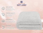 American Soft Linen 100% Cotton 600 GSM Turkish 40x80 Oversized Bath Towel Sheet - Image 4