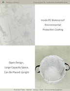 Round waterproof laundry basket, foldable storage basket, laundry Hampers - Image 4