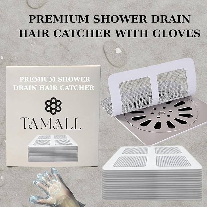 20 Pack Disposable Shower Drain Hair Catcher Stickers - Image 8