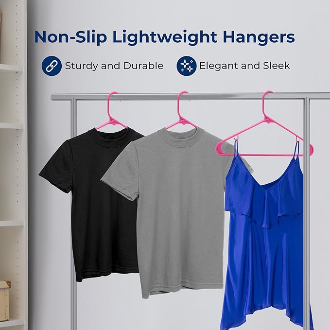 SereneLife 30-Piece Plastic Hangers - Image 4