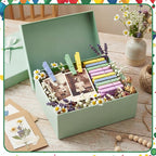 Weysat 120 Pcs Easter Colored Clothes Pins 2.9" Wooden Easter Clothesline Clips - Image 6