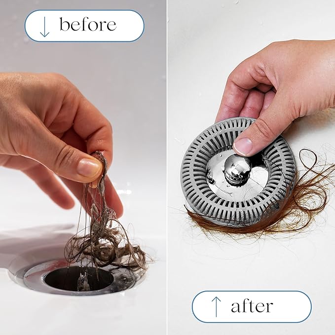 Hair Catcher for Shower Drain & Bathtub – TubRing Pop-Up Drain Protector & - Image 5