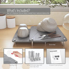Large Stone Drying Mat for Kitchen Counter | 15.8” x 11.8” Dish Drying Mat - Image 8
