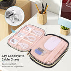 Electronics Organizer Travel Case, Charger Bag Cord Organizer Travel, Compact - Image 5