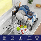 Large Dish Drying Rack, Extendable Dish Rack - Image 8