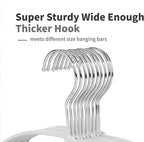 TOPIA HANGER Metal Hangers 20 Pack, Non Slip Clothes Hangers Space Saving - Image 2