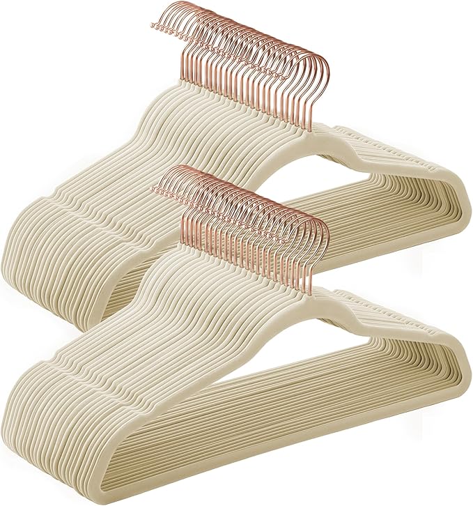 SONGMICS Slim Velvet Hangers, Non-Slip Clothes Hangers by SONGMICSbySONGMICSHOME