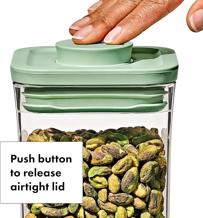 OXO Good Grips Airtight POP Container | Pistachio | Push Button Seal | - Image 2