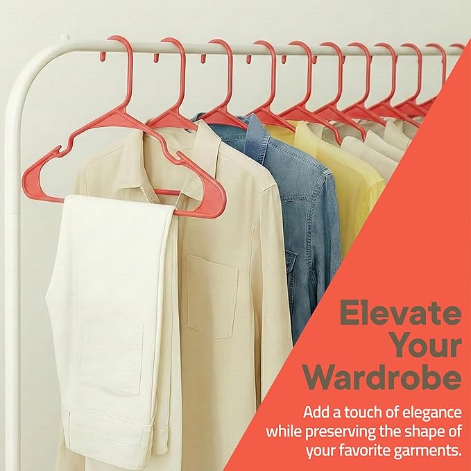 Plastic Clothes Hangers – Heavy Duty Hanger Set, - Image 2