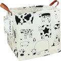 FANKANG Square Nursery Hamper Storage Bins Canvas Laundry Basket Foldable by FANKANGStorageBasket