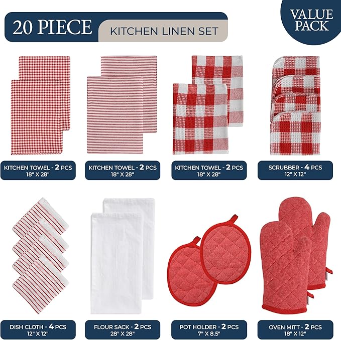 LANE LINEN Kitchen Towels Set - Image 2