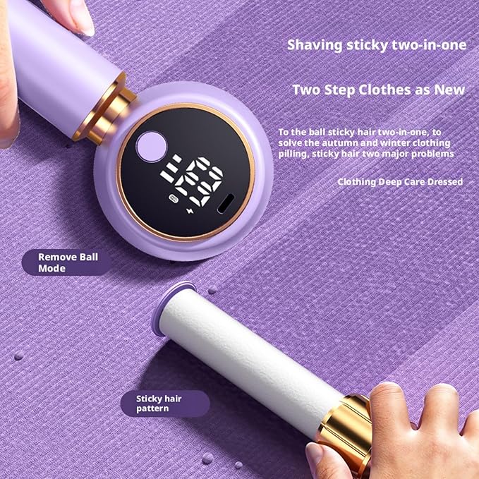 New Fabric Shaver and Lint Remover 2-in-1, Rechargeable Electric Clothes - Image 4