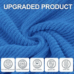 VOOVA & MOVAS Blue Hand Towels for Bathroom, 4 Pack Large 18"x28" - Image 2