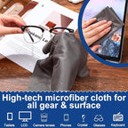 Frienda 12 Pack Large Microfiber Glass Cleaning Cloths 12 x 12 Inch Oversized - Image 4