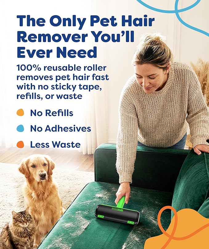 Triton Pet Hair Removal Tool w/Fur Trapping Compartment, 60% Smaller Storage - Image 2